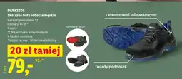 Lidl Skórzane buty robocze męskie Parkside klasa bezpieczeństwa S3 oferta
