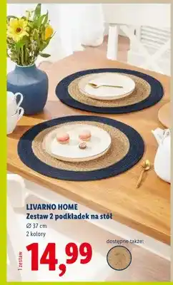 Lidl Zestaw 2 podkładek na stół Livarno Home oferta