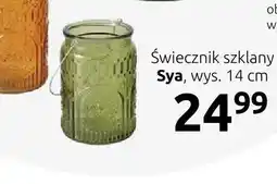 Black Red White Świecznik szklany Sya oferta