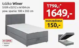 Black Red White Łóżko Winer S109xD212xW104cm pow. spania 100x202cm oferta