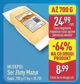 ALDI Ser Złoty Mazur Mlekpol oferta