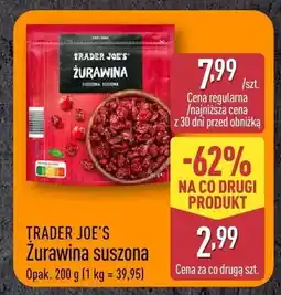 ALDI Żurawina suszona Trader Joe's oferta