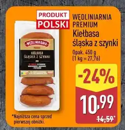 ALDI Kiełbasa śląska z szynki Wędliniarnia Premium oferta