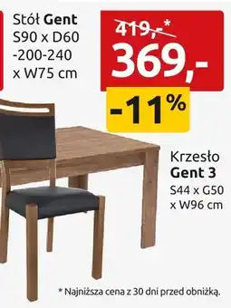 Black Red White Krzesło Gent 3 S44xG50xW96cm oferta