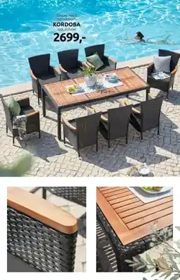 Black Red White Zestaw mebli ogrodowych Kordoba stół 8xfotel oferta