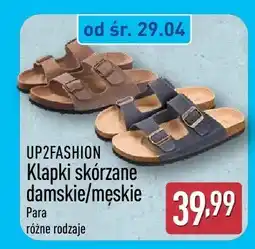 ALDI Klapki skórzane męskie UP2FASHION oferta