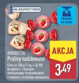 ALDI Praliny nadziewane z kremem z orzechów makadamia Amoretta oferta