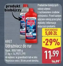 ALDI Udrążniacz do rur Kret w żelu oferta
