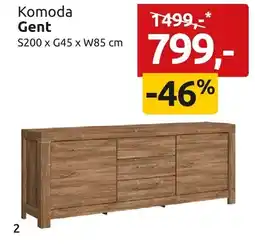 Black Red White Komoda Gent S200xG45xW85cm oferta
