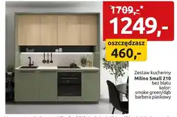 Black Red White Zestaw kuchenny Milino Small 210 bez blatu kolor smoke green/dąb barbera piaskowy oferta