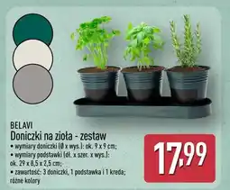 ALDI Doniczki na zioła zestaw Belavi oferta