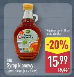 ALDI Syrop klonowy BIO oferta