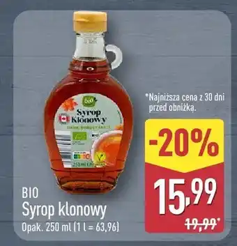 ALDI Syrop klonowy BIO oferta