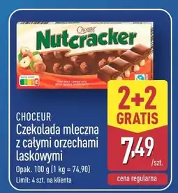 ALDI Czekolada mleczna z całymi orzechami laskowymi Choceur Nutcracker oferta