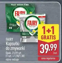 ALDI Kapsułki do zmywarki Fairy Platinum oferta