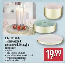 ALDI Świeczniki metalowe do podgrzewaczy Home Creation średnica 8,1cm 2szt oferta