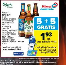Carrefour Piwo Zatecky oferta