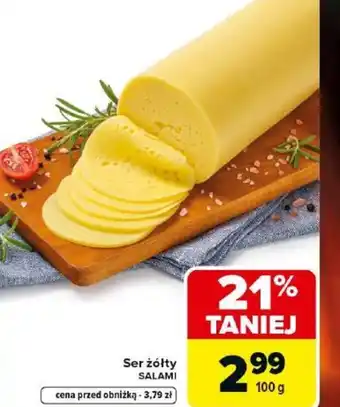 Carrefour Ser żółty Salami oferta
