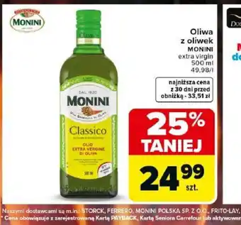 Carrefour Oliwa z oliwek Monini oferta