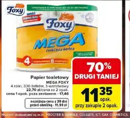 Carrefour Foxy Papier toaletowy MEGA oferta