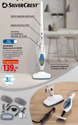Lidl SILVERCREST Mop parowy 2 w 1, 1500 W oferta