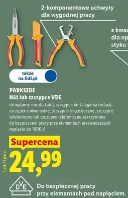 Lidl Nóż lub szczypce VDE PARKSIDE oferta
