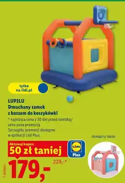 Lidl LUPILU Dmuchany zamek z koszem do koszykówki oferta