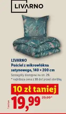 Lidl Livarno Pościel z mikrowłókna satynowego, 140 x 200 cm oferta
