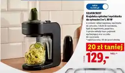 Lidl SILVERCREST Krajalnica spiralna i wyciskarka do cytrusów 2 w 1, 80 W oferta