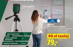 Lidl PARKSIDE Laser krzyżowy ze statywem oferta