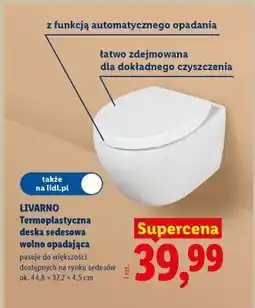 Lidl LIVARNO Termoplastyczna deska sedesowa wolno opadająca oferta