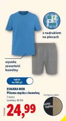 Lidl Esmara Men Piżama męska z bawełną oferta