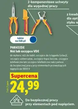 Lidl PARKSIDE Nóż lub szczypce VDE oferta