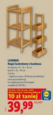 Lidl LIVARNO Regał łazienkowy z bambusa oferta