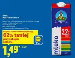 Lidl Łowicz Mleko Łowickie Uht 3,2% oferta
