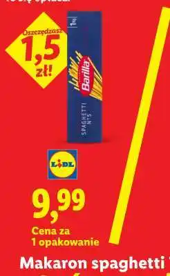 Lidl Makaron spaghetti Barilla oferta