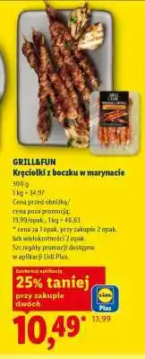 Lidl GRILL&FUN Kręcioki z boczku w marynacie oferta
