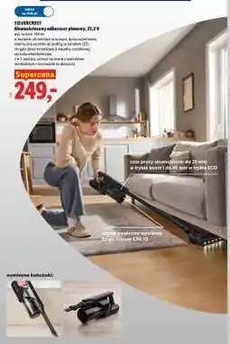 Lidl SilverCrest Akumulatorowy odkurzacz pionowy, 22,2 V oferta