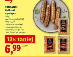 Lidl GRILL & FUN Kiełbaski w posypce oferta