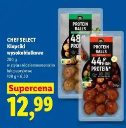 Lidl Chef Select Klopsiki wysokobiałkowe oferta