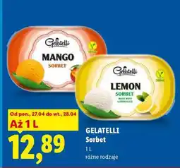 Lidl GELATELLI Sorbet oferta