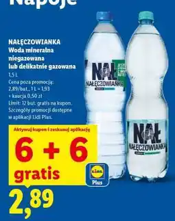 Lidl NAŁĘCZOWIANKA Woda mineralna oferta
