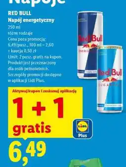 Lidl RED BULL Napój energetyczny oferta