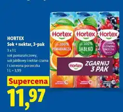 Lidl Hortex Sok + nektar, 3-pak oferta