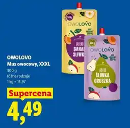 Lidl Owolovo Mus owocowy, XXXL oferta
