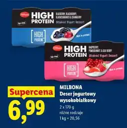 Lidl Milbona Deser jogurtowy wysokobiałkowy oferta