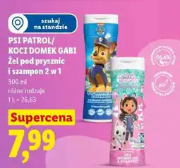 Lidl PSI PATROL/KOCI DOMEK GABI Żel pod prysznic i szampon 2 w 1 oferta