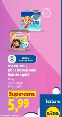 Lidl PSI PATROL/KOCI DOMEK GABI Kula do kąpieli oferta