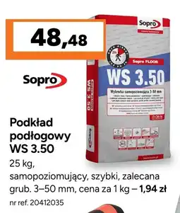 Bricoman Sopro Podkład podłogowy WS 3.50 oferta