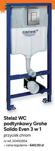 Bricoman Grohe Stelaż WC podtynkowy Solido Even 3 w 1 oferta